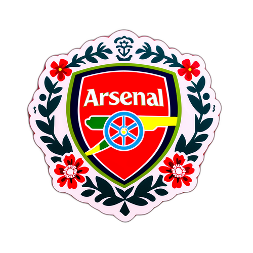 Arsenal-merke med blomster