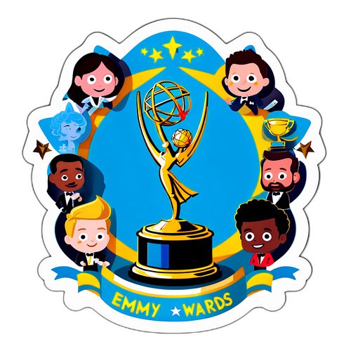 Illustration humoristique des Emmy Awards 2025