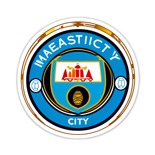 Sticker Man City Minimalis