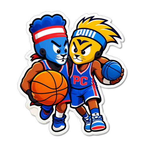 Hindi Mo Iisipin: Pistons at Pacers Mascots, Puno ng Saya sa Basketball Rivalry!