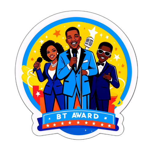Ilustração divertida da cerimônia do BET Awards