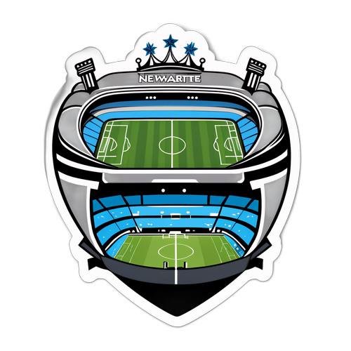 Fußballmatch Newcastle gegen Man City Sticker