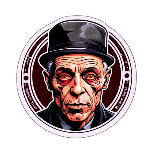 Design d'un autocollant inspiré par Ed Gein Adeline