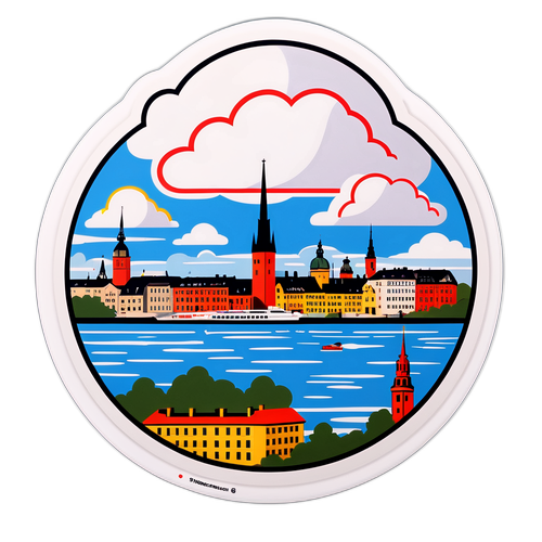 Skandinavisk utsikt av Stockholm