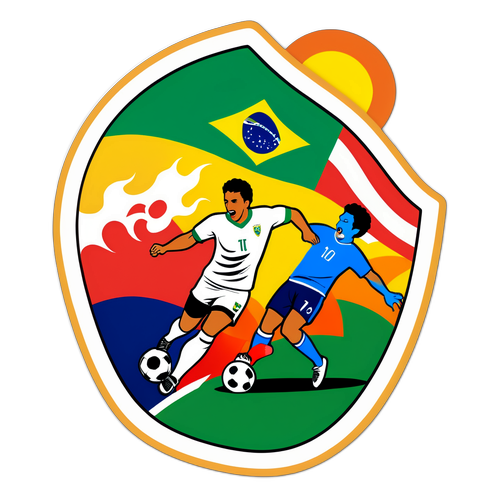 Kipande cha Langu la Brazil na Chile katika Mechi ya Soka