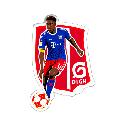 สติ๊กเกอร์ฟุตบอลไฮไลต์การแข่งขันบาเยิร์น vs ยูเนี่ยน แซงต์-กิลัวส์