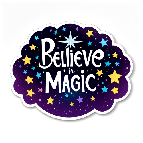 Unleash Your Imagination: 'Believe in Magic' With Sparkling Stars and Enchanted Wands!