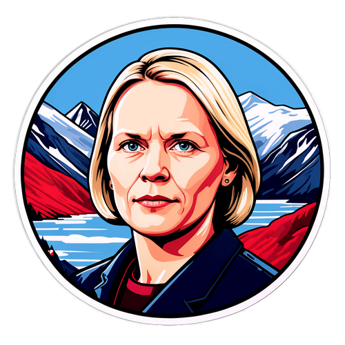 Portrett av Sylvi Listhaug i norsk natur