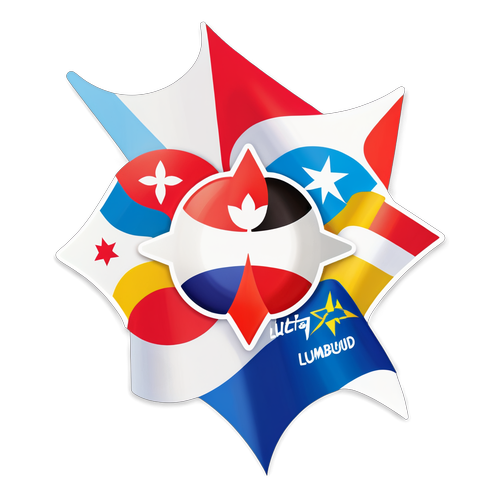 Vibrant Eurovision Klistremerke
