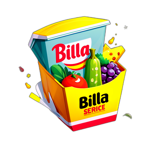 Kreative Verpackung für den Billa Lieferservice