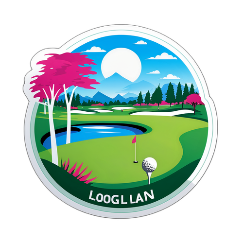 藝術化的LPGA賽事海報貼紙