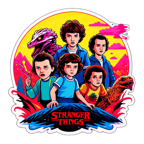 Stranger Things 5 Emotions Sticker