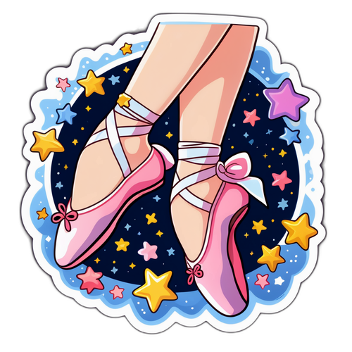 Pavlova Mária balettcipői csillagokkal