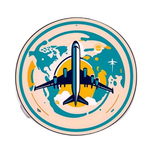 Diagramme de vol rétro avec itinéraire