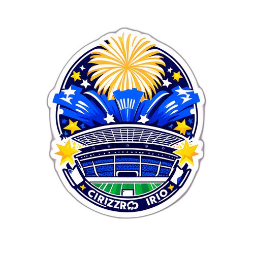 Sticker de Cruzeiro con Estadio Lleno
