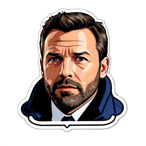 Design zaměřený na Ben Afflecka s jeho filmovými rolemi a citáty