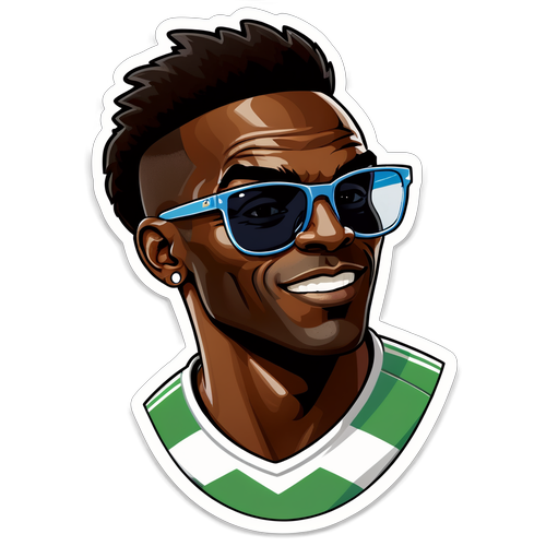 Adesivo stiloso di Pia Balotelli con occhiali da sole alla moda