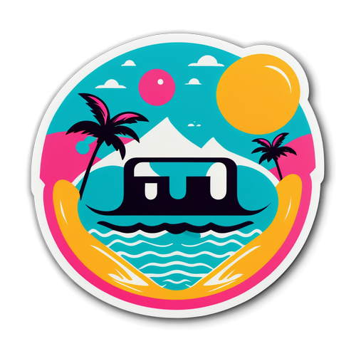 Funky Twist on Inter Miami Logo: Beach Vibes & Fun Awaits! 