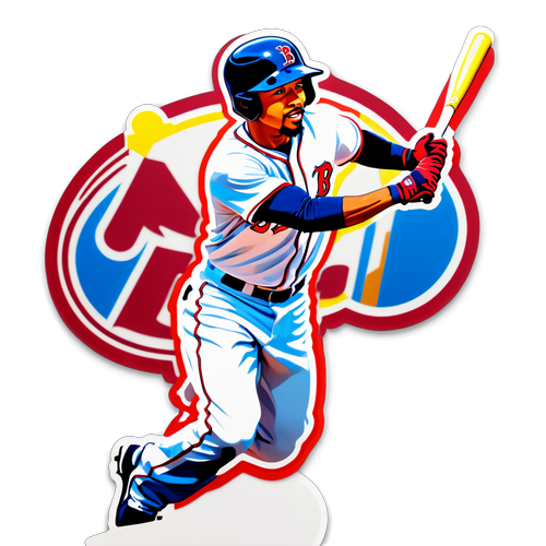 Vibrant Mookie Betts Home Run Sticker