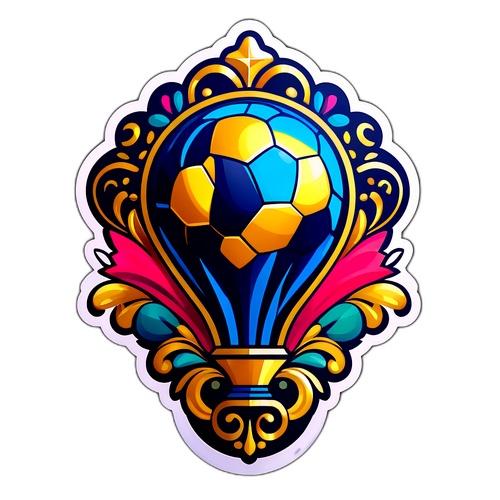 Elegantní nálepka inspirovaná ceremonií Ballon d'Or