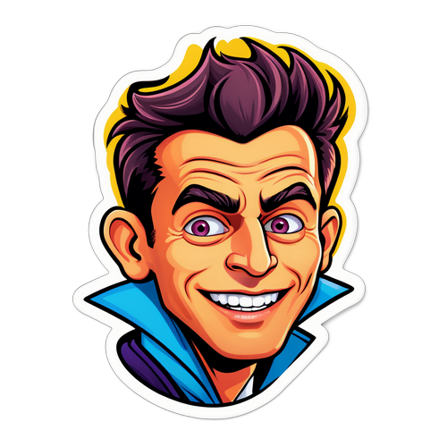 Leuke en Charismatische Sticker van Julien Cohen