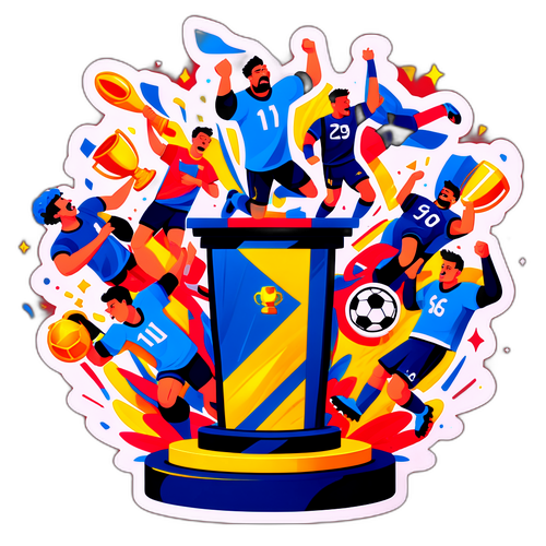 Joukkueen haavoittuvuus jalkapallon pudottamisen symbolina