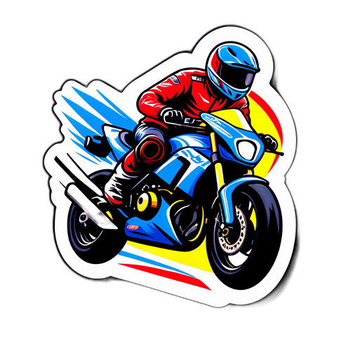 Actionfylt Racingklistremerke