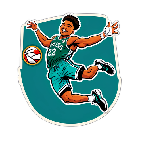 Action-Packed Dunk Sticker of Miles Bridges