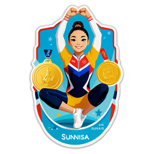 Inspirasi Kemenangan: Sticker Sunisa Lee yang Menggugah Semangat Juang!