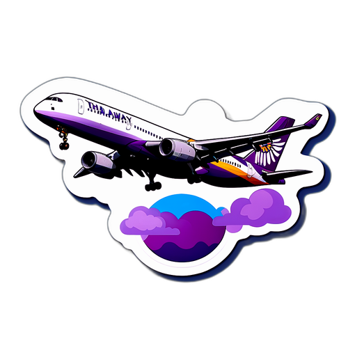 สติ๊กเกอร์เครื่องบินไทยแอร์เวย์