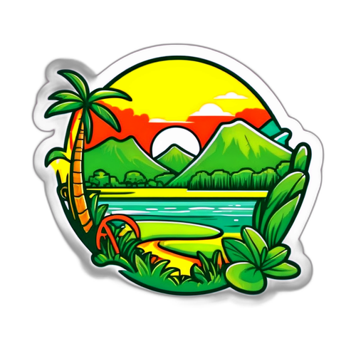 Paisagem Sereno de Suriname