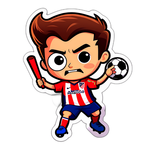 Atletico Madrid Tutkulu Taraftar Sticker