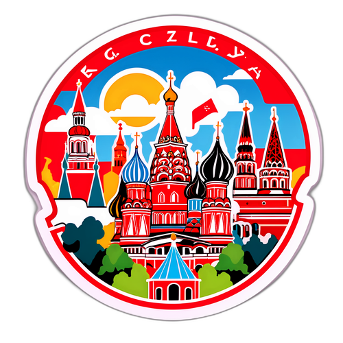 Стикер с известными местами России