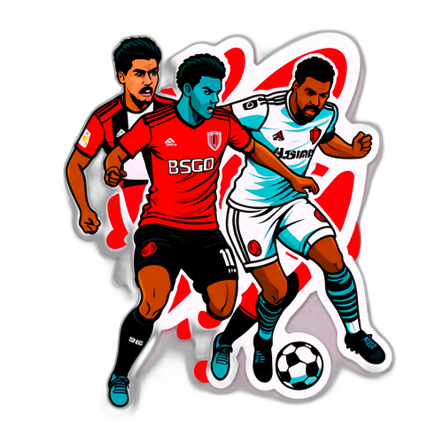 Stiker Pertandingan Internasional vs Flamengo