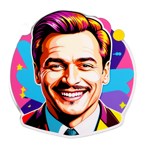 Portret Mikhaila Shaydova w stylu pop-art