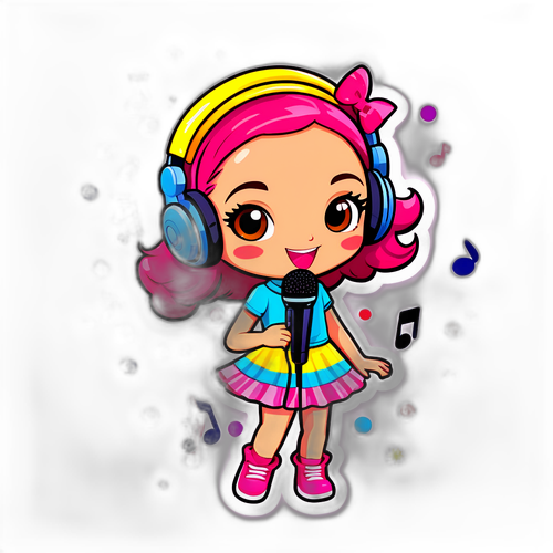 Speelse sticker van Eva De Roo