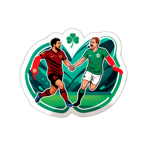 Nálepka s dynamickým zobrazením zápasu Sparta vs. Shamrock