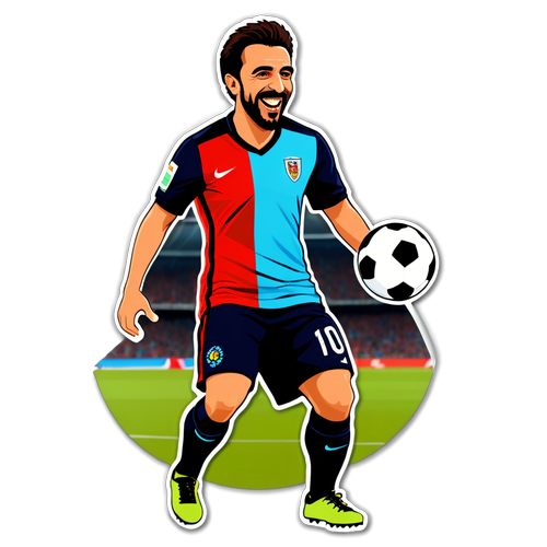 Barış Alper Yılmaz'ın Enerjisi! Futbol Aşkını Yansıtan Renkli Sticker!