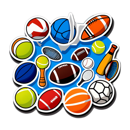 Sportstema klistermærke