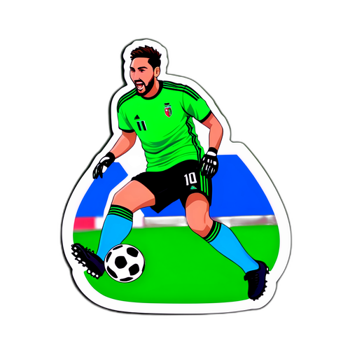 Sticker av Donnarumma i aktion