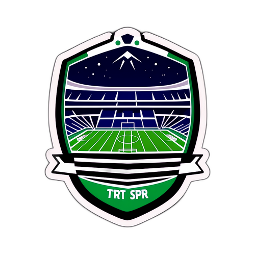 TRT Spor Logo ile Futbol Stadyumu Sticker