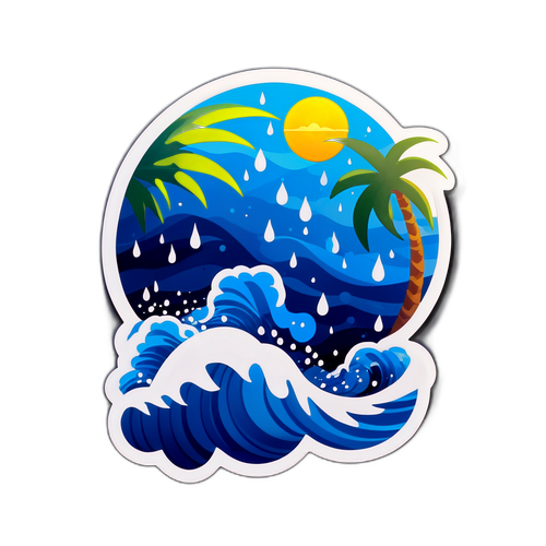 Kapansin-pansing Sticker ng Tropical Depression Mirasol