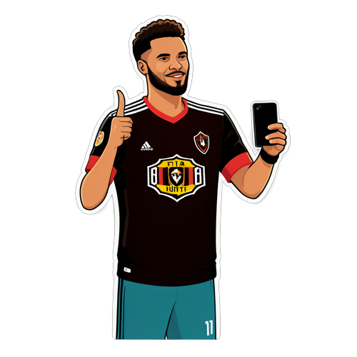 Ilustración de un fanático de Atlanta United