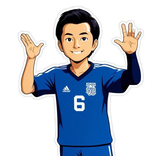 試合後にファンに手を振る心温まるデザイン