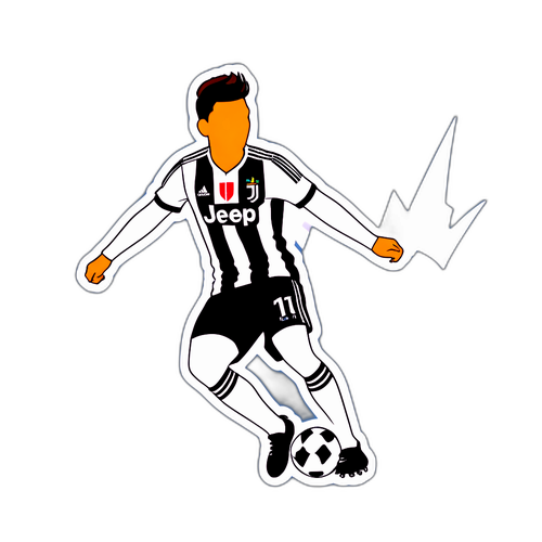 Sticker de Dybala en Acción