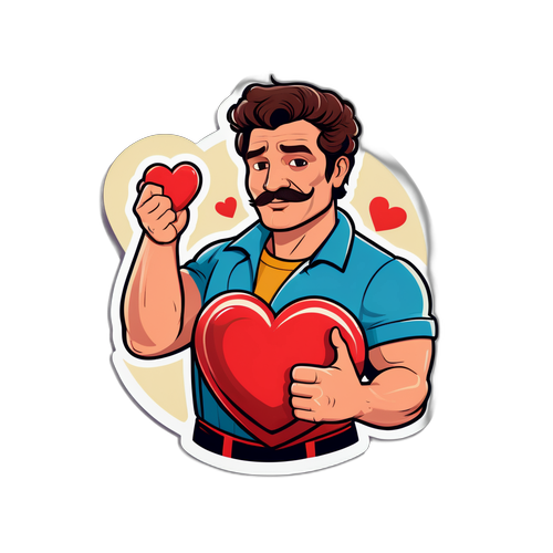 Сильний чоловік у костюмі Педро Паскаля