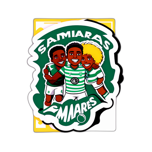 A cena de rivalidade entre Santos e Palmeiras