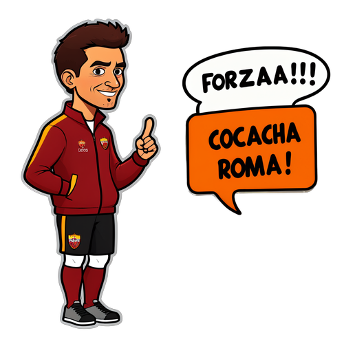 Adesivo Giocoso del Coach della Roma