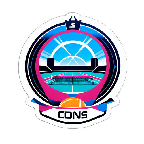 Stiker Futuristik Cincinnati Open 2025