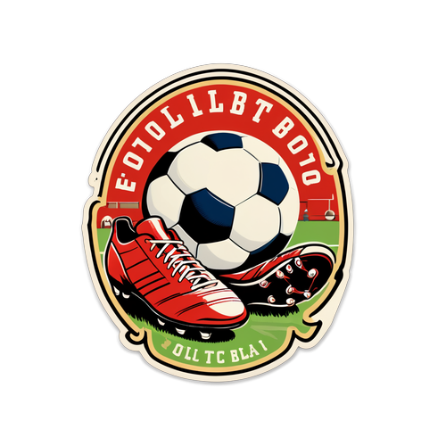 Stiker Gaya Vintage Sejarah Sepak Bola